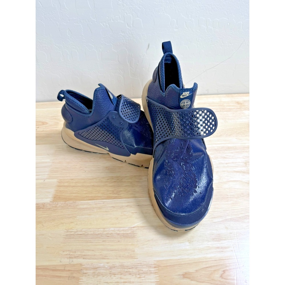 Nike Lab x Stone Island Sock Dart Mid SP Obsidian Navy Mens Size 13 910090-400